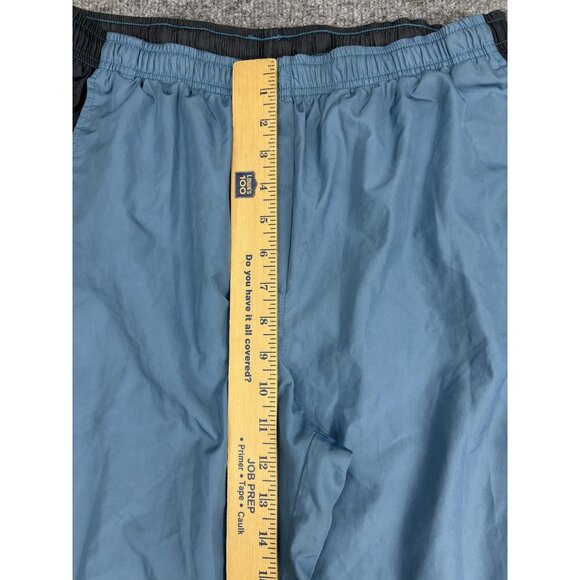 Nike Track Pants Womens Small Blue Black Wind Athletic Lined Elastic Waist - Picture 5 of 9